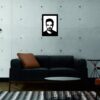 FONDO4CF SSDECO.es | Cuadro Decorativo de Pared Jesse Pinkman - Arte en Madera Negro con Fondo Blanco, 30x41 cm - Decoración Moderna para Salón, Dormitorio y Oficina